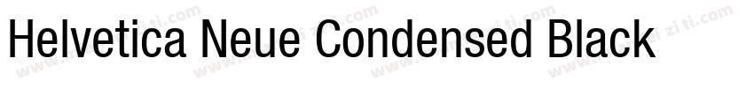 Helvetica Neue Condensed Black Ital字体转换